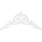 Ekena Millwork Pitch Baile Architectural Grade PVC Gable Pediment, 60"W x 27 1/2"H x 1"P (11/12) GPP060X028X100BAI - alternate 2